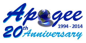 Apogee Logo anniversary