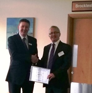 SFS Kevin Reed receives the Best Supplier for Business Services award